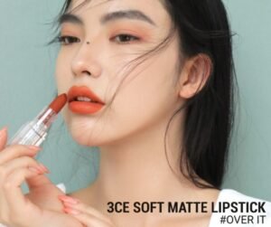 3CE Soft Matte Lipstick Over It