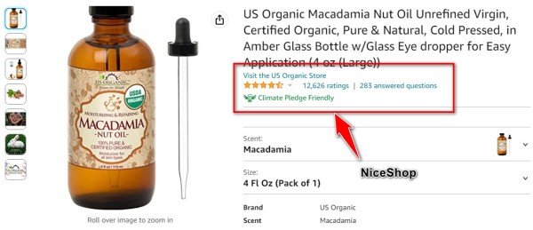 US Organic Macadamia Nut Oil